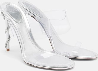 Rene Caovilla Celebrity crystal-embellished PVC sandals