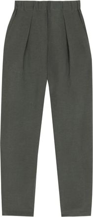 Cortana Broeken, Dames, Groen, XL, Linnen, Ama, linnen en zijden broek groen oceaan