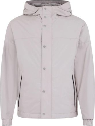 Moorer Light Jackets, male, Gray, Size: M Lightweight Jacket with Hood