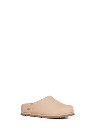 UGG Womens Clogs Otzo Beige Leather Mules Sandal