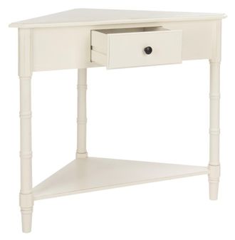 Safavieh Mesa auxiliar en madera de pino, blanco