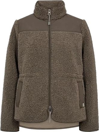 Mos Mosh Eli Teddy Jas - Dames - Jassen - Groen - XS - Polyester - Jassen