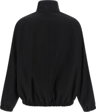 Courr&egrave;ges Womens Black Cotton Bomber Clothing