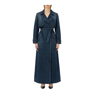 Liu Jo Trench Denim - Dames - Trenchcoats - Blauw - XS - Denim - Jassen