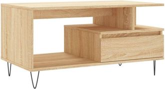 vidaXL Coffee Table Sonoma Oak 90x49x45 cm Engineered Wood vidaXL