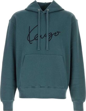 Kenzo Logo-embroidered Hoodie