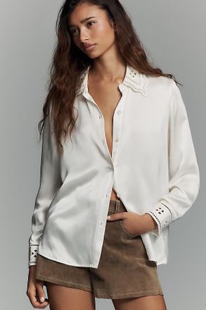 Rails Clarise Silk Eyelet Blouse