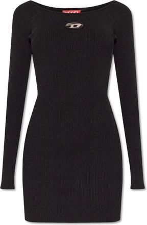 Diesel Dames, Jurken, Zwart, Maat: XS Viscose