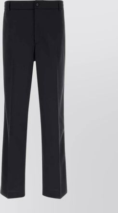 Moncler wool blend straight leg trousers