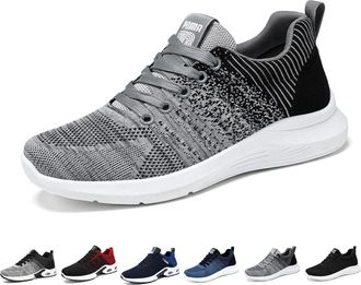 Generic Orthopedic Bowling Shoes for Men - Right-Handed Wide Width Sneakers for Comfort and Performance(Grey,11.5)