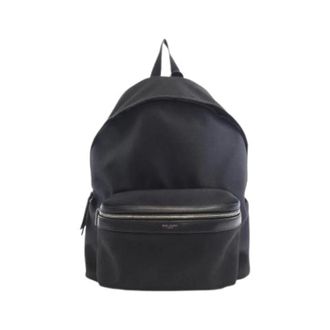 Saint Laurent Pre-owned Backpacks, female, Black, Size: ONE SIZE Pre-owned Nylon backpacks
