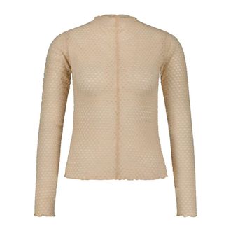 Sofie Schnoor Tops, Dames, Beige, S, Long Sleeve Top