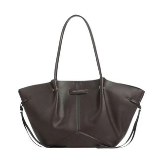 Karl Lagerfeld Tassen, Dames, Bruin, ONE Size, Leer, K/Pierced Medium Tote