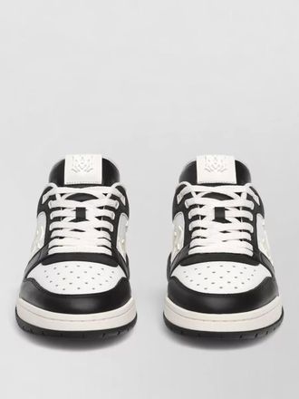 Amiri quad logo low sneakers perforated toe mesh