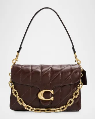 Coach Tabby Quilted Glazed Leather Shoulder Bag