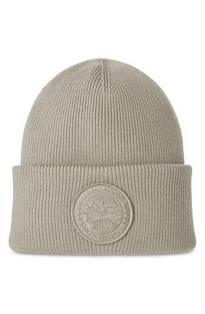 Canada Goose Arctic Merino Wool Toque Beanie in Limestone at Nordstrom