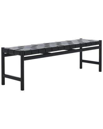 Safavieh Couture Devnie Woven Leather Bench