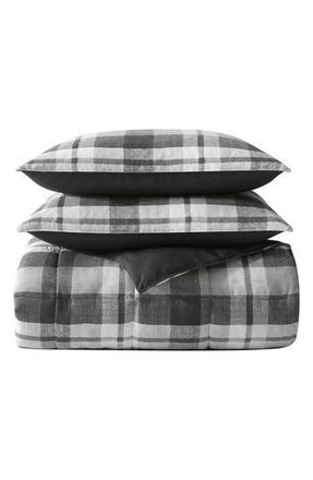 Nautica Crossview Plaid Comforter Set in Dark Grey at Nordstrom Rack, Size Twin X-Long