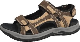 Drew Mens Warren Sandal In Brown/tan Combo