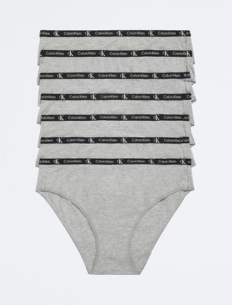 Calvin Klein Womens Calvin Klein 1996 Cotton Stretch 7-Pack Modern Bikini - Multi - XS