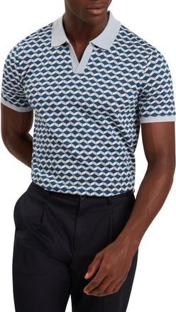Ted Baker Lirien Johnny Collar Polo in Dk-Blue at Nordstrom, Size 3