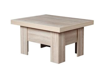 Mirjan24 Mobilier1 - Mesa De Centro Convertible Stanton 102, Roble Sonoma, 53x80x100cm, Di&aacute;metro: 0, Aglomerado Laminado, Angular