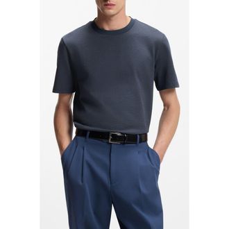 BOSS Thompson Solid T-Shirt in Blue at Nordstrom, Size Xx-Large