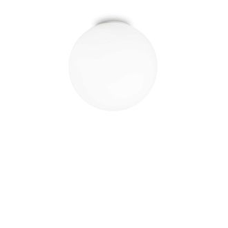 Netlighting Mapa Bianco 1 Light Large Globe Ceiling Flush Light White E27