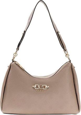 Guess Schoudertas Donker Taupe Logo