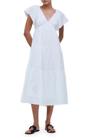 Madewell Flutter Sleeve Maxi Dress in Soft White at Nordstrom Rack, Size 8