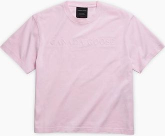 Canada Goose Womens Womens Roam T-Shirt Pink - Size: 12