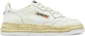 Autry Medalist Low Super Vintage - Heren - Sneakers - Wit - 41 EU - Leer - Schoenen