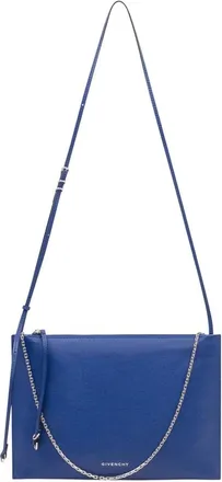 Givenchy Tassen, Dames, Blauw, ONE Size, Leer, Voyou Pochette