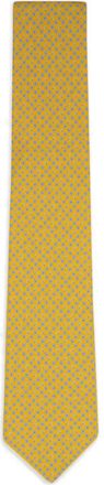 Ferragamo floral-print tie - Yellow