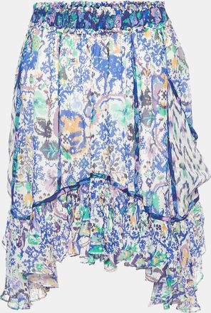 Isabel Marant Multicolor Print Crepe Viviane Skirt