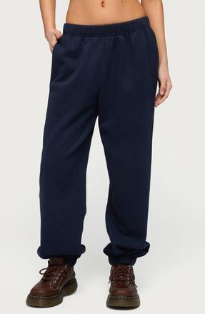 Edikted Clark Oversize Sweatpants in Navy at Nordstrom, Size X-Small