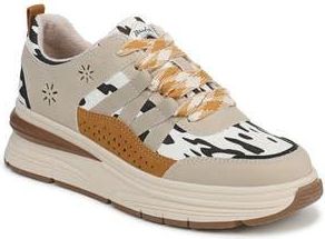 Blowfish Laurel Sneaker in Tan/Gold Multi Suede at Nordstrom Rack, Size 6.5