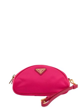 Prada 2000-2013 Tessuto pouch - women - Nylon/Leather - One Size - Pink