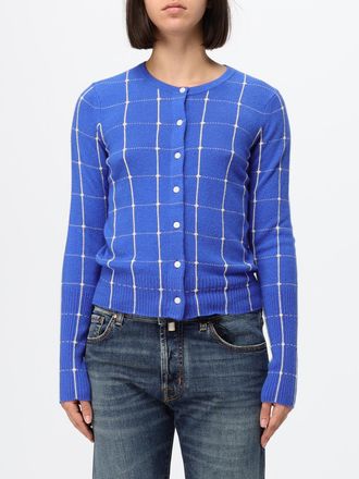 Guest In Residence Cardigan a quadri in puro cashmere con scollo a girocollo