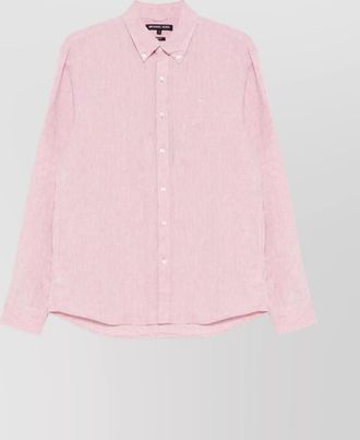 Michael Kors tailored shirt with button-down collar and curved hem