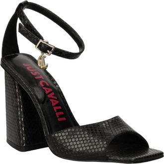 Just Cavalli Sandalen - Dames - Sandalen met hakken - Zwart - 37 EU - Schoenen