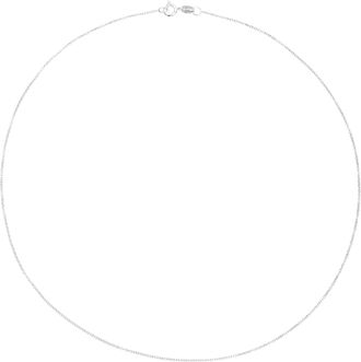 Lily & Roo Solid White Gold Plain Chain