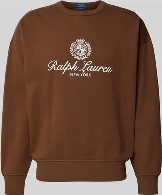 Polo Ralph Lauren Regular Fit Sweatshirt aus Baumwoll-Mix in Mittelbraun, Gr&ouml;&szlig;e XXL