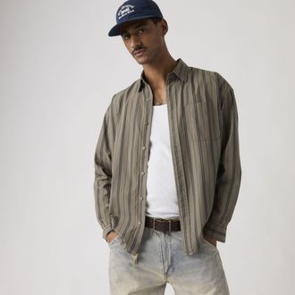 Levi's Corduroy Loose Button Up Shirt - Mens - XL - Brown