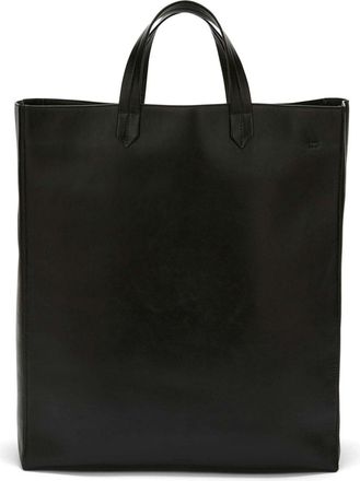 Jil Sander large leather tote bag - men - Calf Leather - One Size - Black