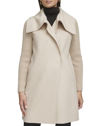Kenneth Cole Asymmetrical Wool-Blend Jacket
