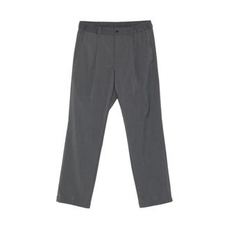 Herno Straight Trousers, male, Gray, Size: S Tech-Merino Trousers