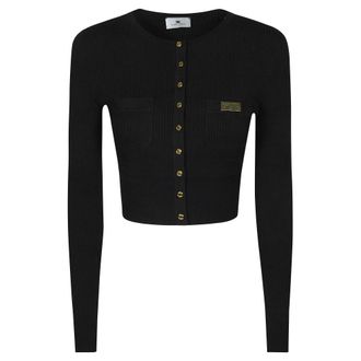 Elisabetta Franchi Dames, Truien, Zwart, Maat: L