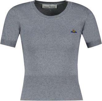 Vivienne Westwood Womens Cotton Knit T-Shirt Gray