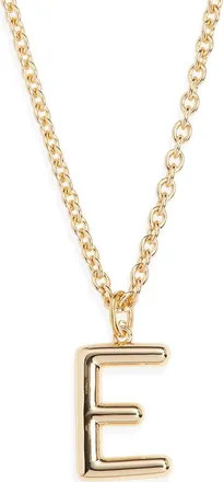 Roxanne Assoulin The Big Puffy Initial Pendant Necklace in Gold - E at Nordstrom